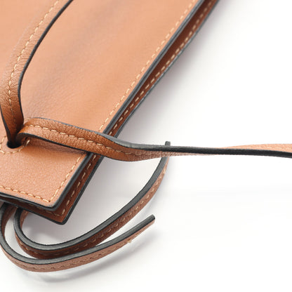 ダイスポケット ショルダーバッグ レザー ブラウン ロエベ バッグ LOEWE