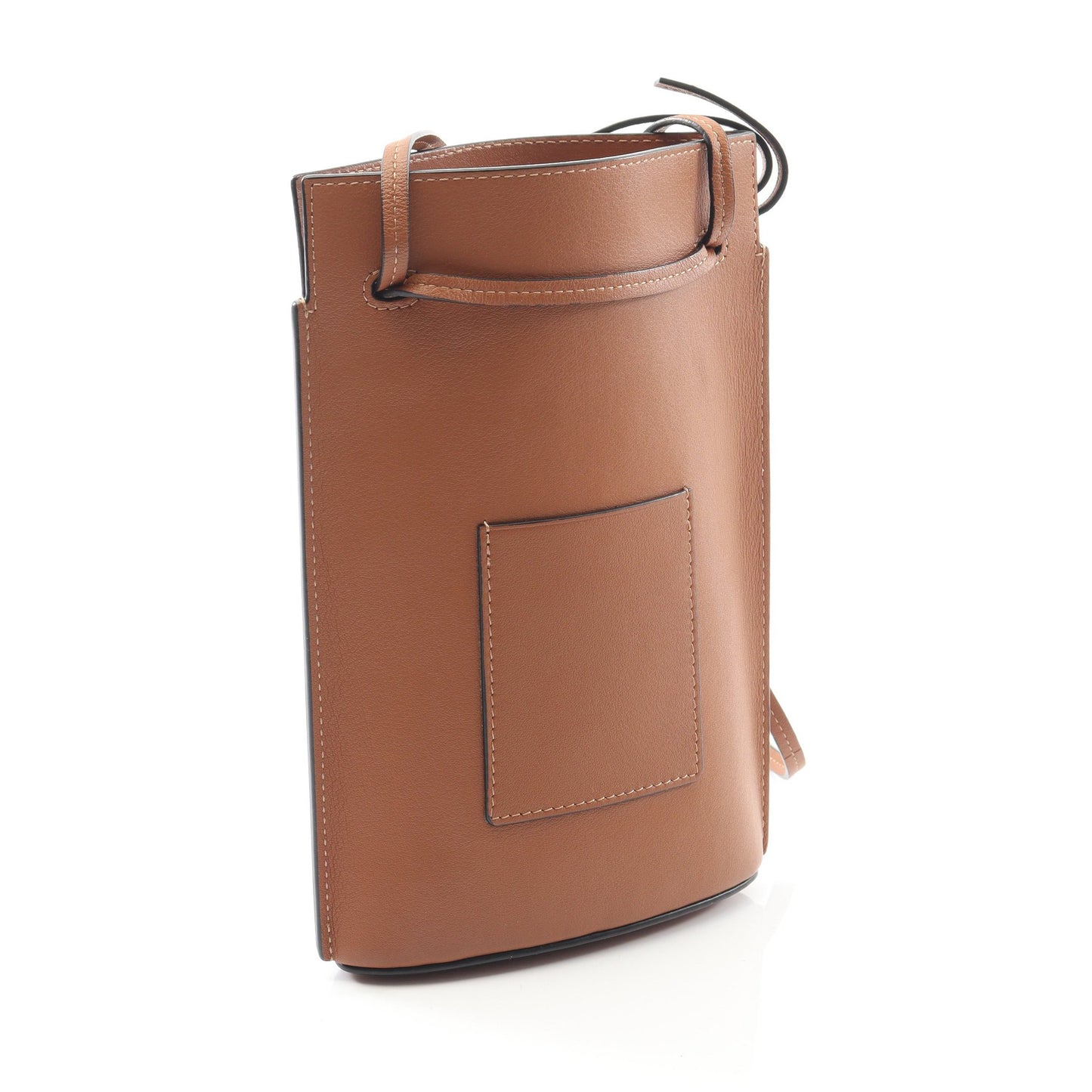 ダイスポケット ショルダーバッグ レザー ブラウン ロエベ バッグ LOEWE