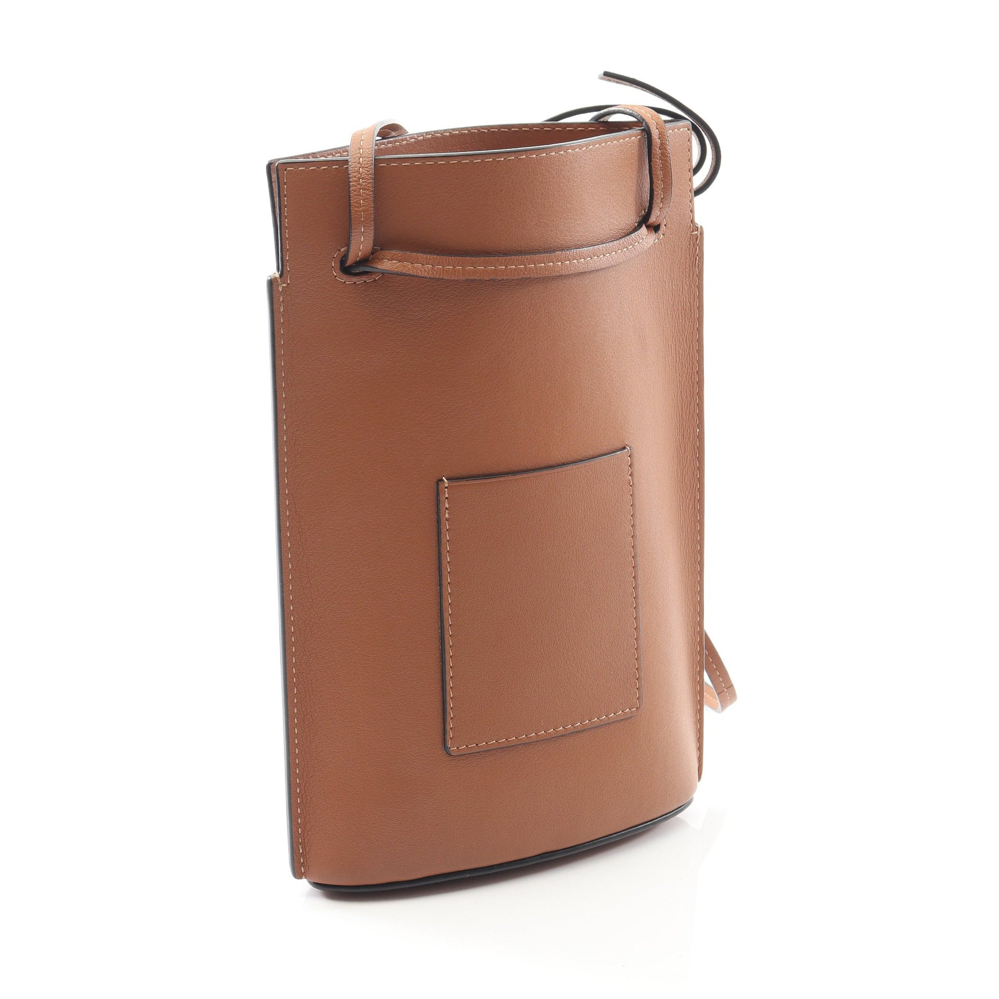 ダイスポケット ショルダーバッグ レザー ブラウン ロエベ バッグ LOEWE