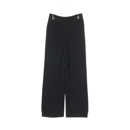 Hモチーフ ニット パンツ ウール ブラック エルメス ボトムス HERMES