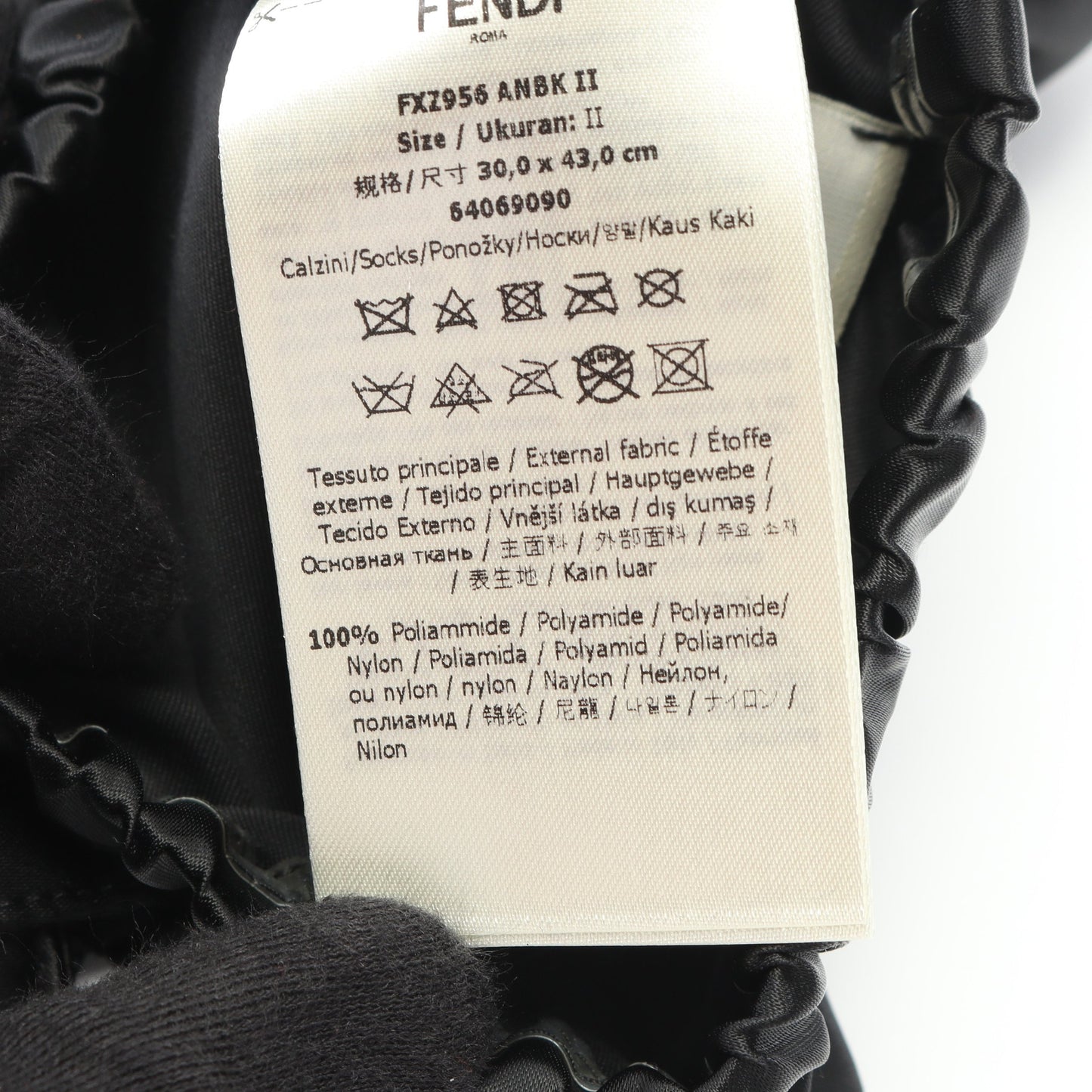 レッグウォーマー 小物 ナイロン ブラック フェンディ 財布・小物 FENDI