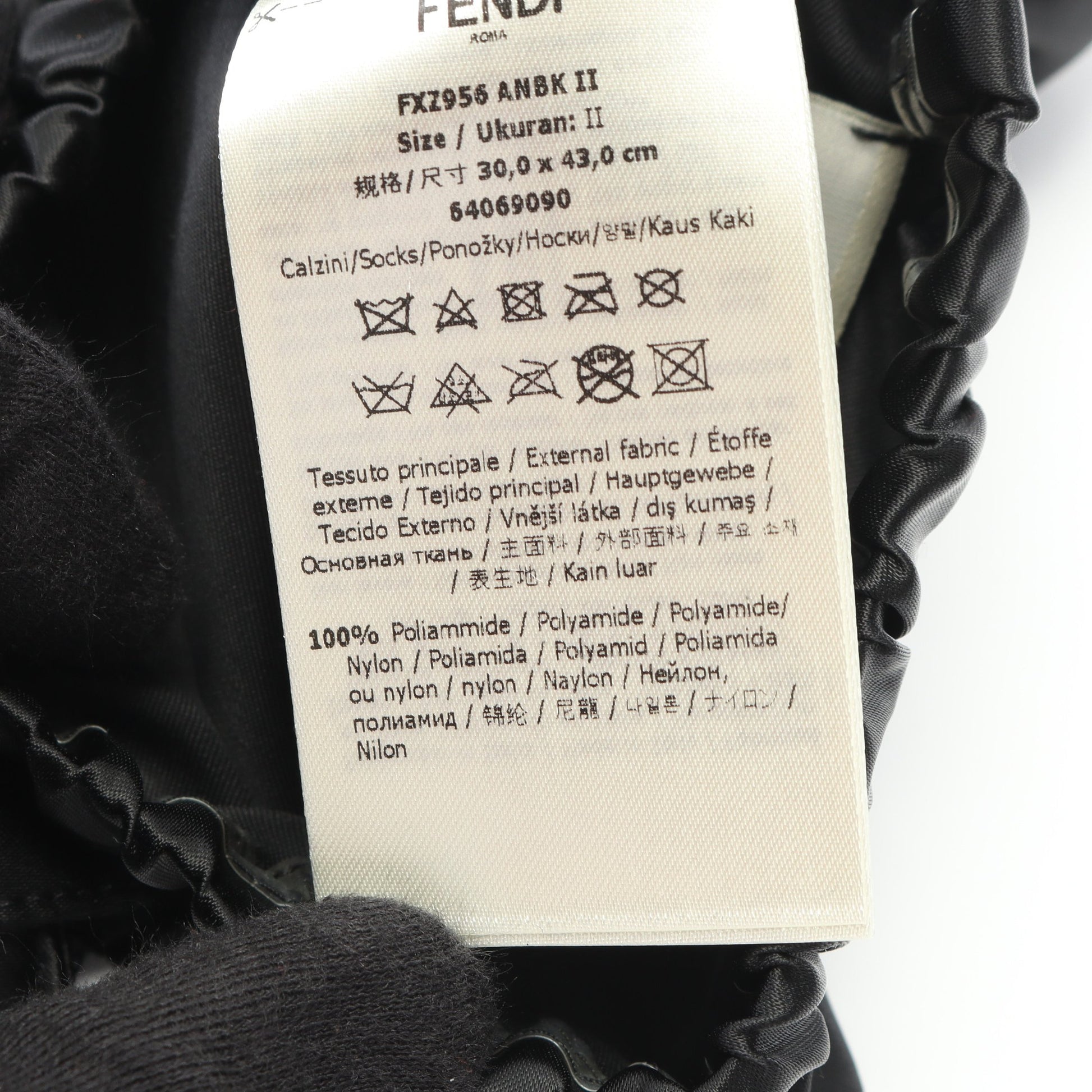 レッグウォーマー 小物 ナイロン ブラック フェンディ 財布・小物 FENDI