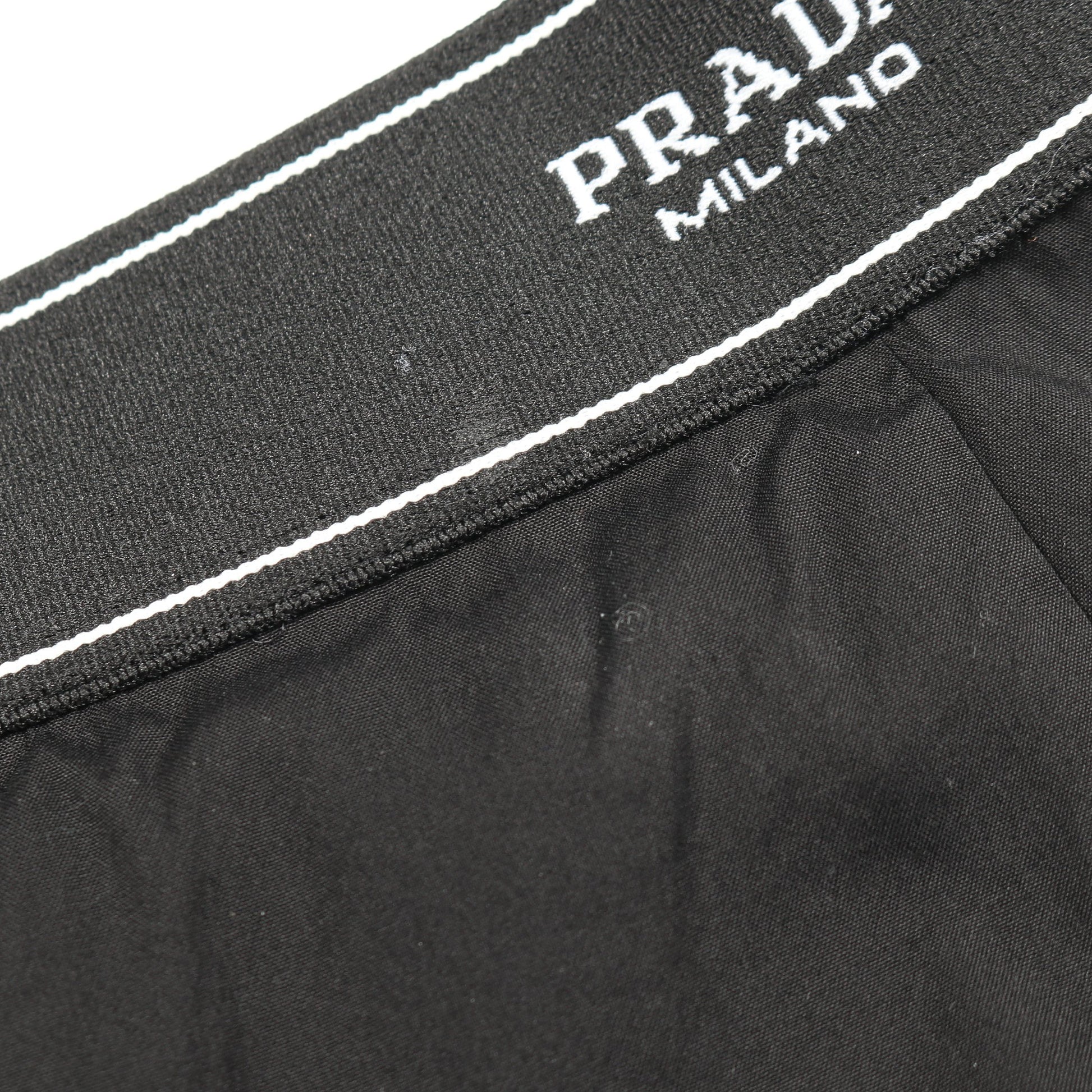 スカート コットン ナイロン ブラック プラダ ボトムス PRADA