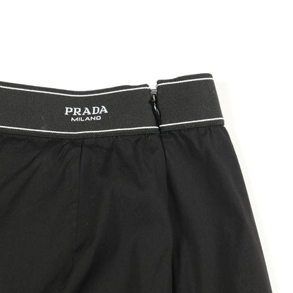 スカート コットン ナイロン ブラック プラダ ボトムス PRADA