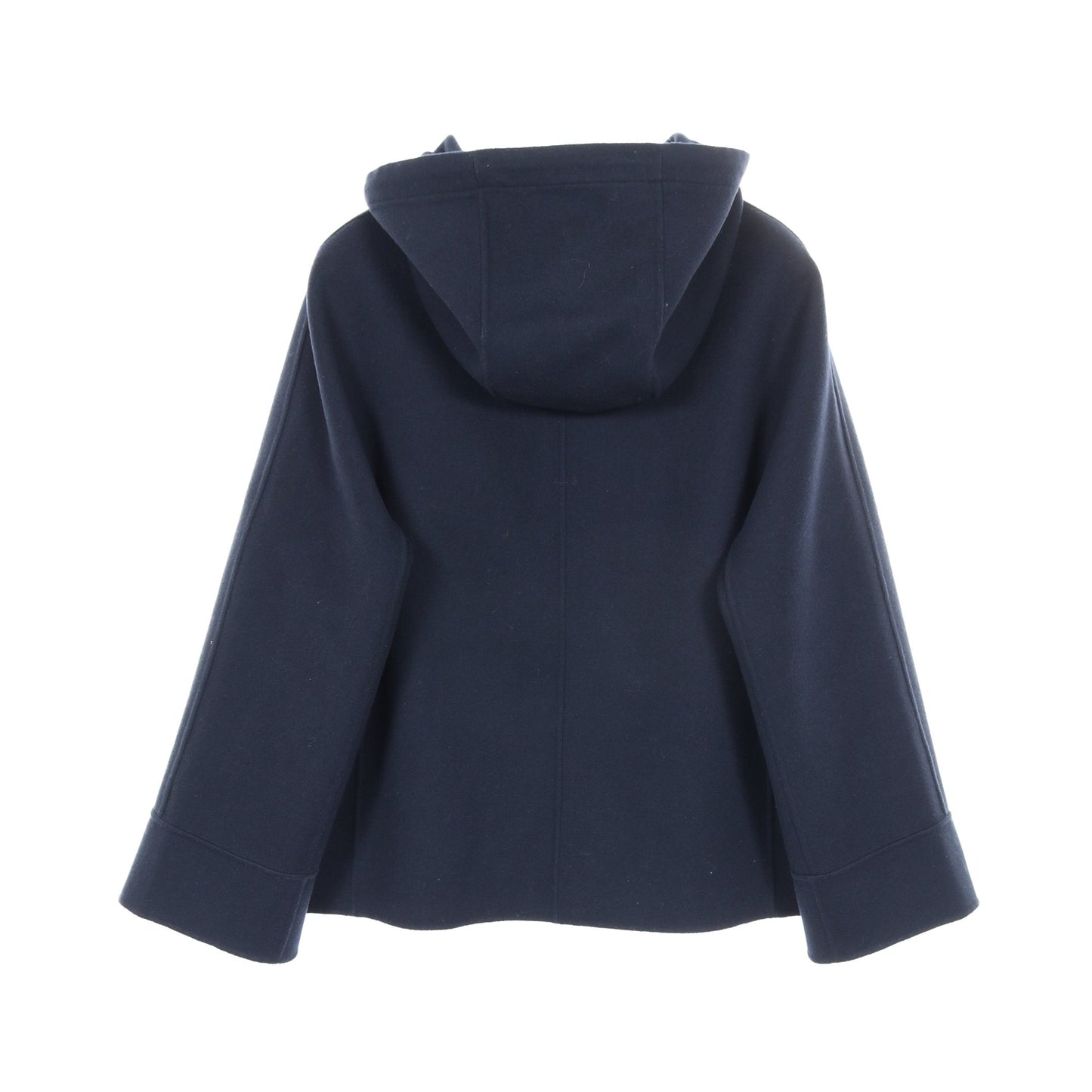 コート ジップアップ ウール ネイビー フード付き エスマックスマーラ アウター S Max Mara