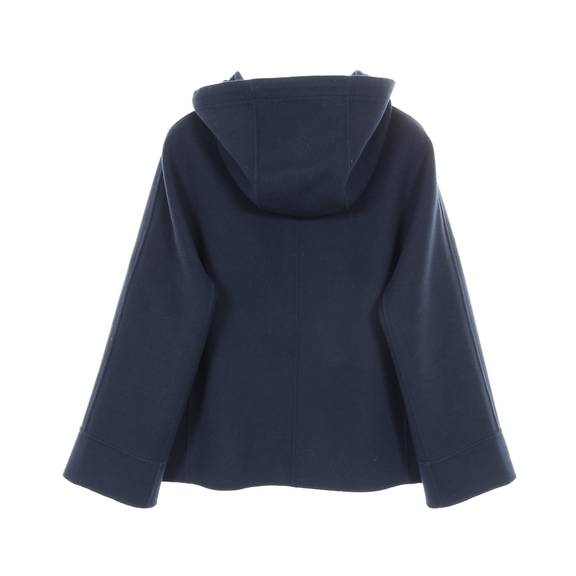 コート ジップアップ ウール ネイビー フード付き エスマックスマーラ アウター S Max Mara