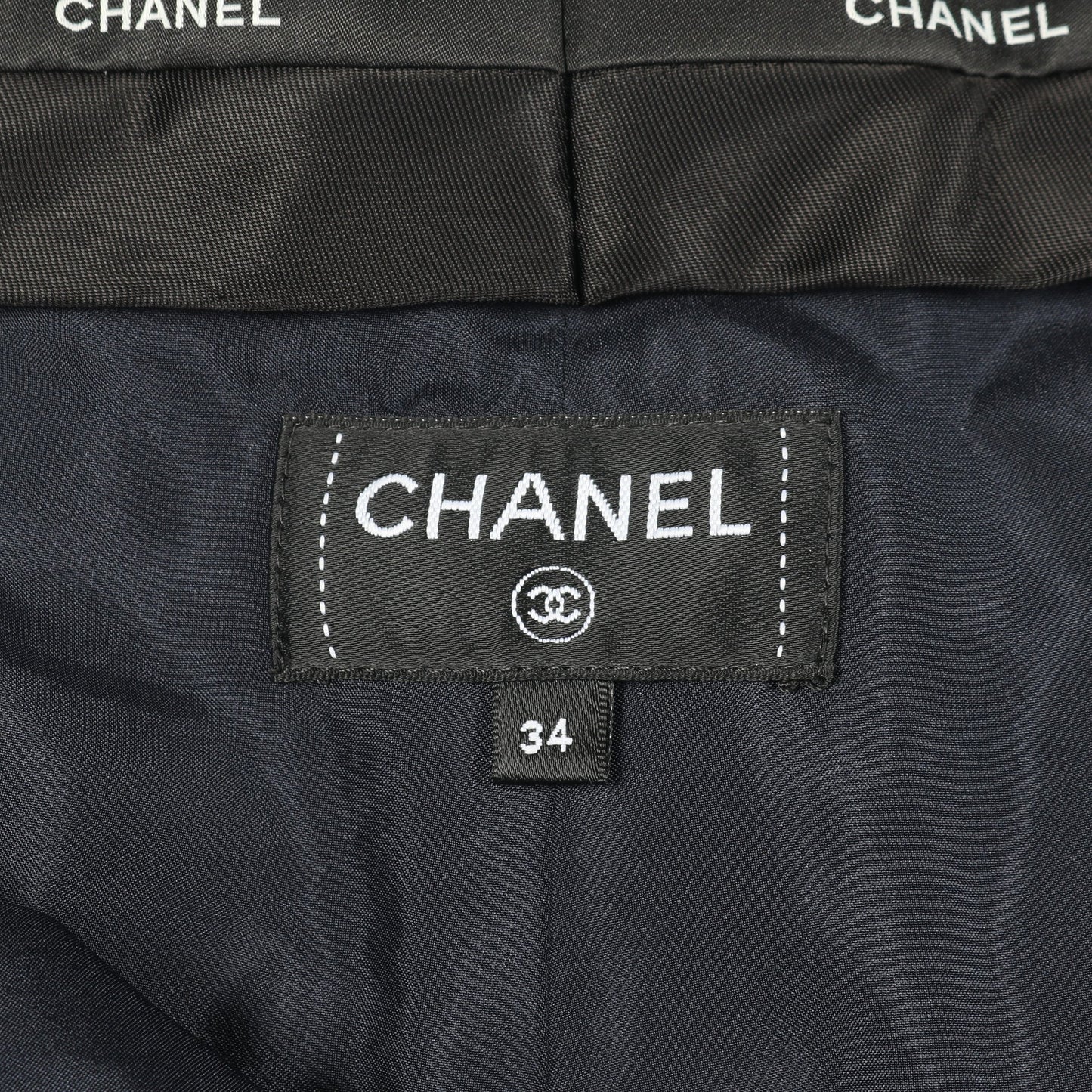 ココマークボタン ショート パンツ ウール カシミヤ ネイビー シャネル ボトムス CHANEL