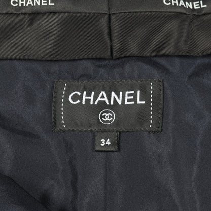 ココマークボタン ショート パンツ ウール カシミヤ ネイビー シャネル ボトムス CHANEL