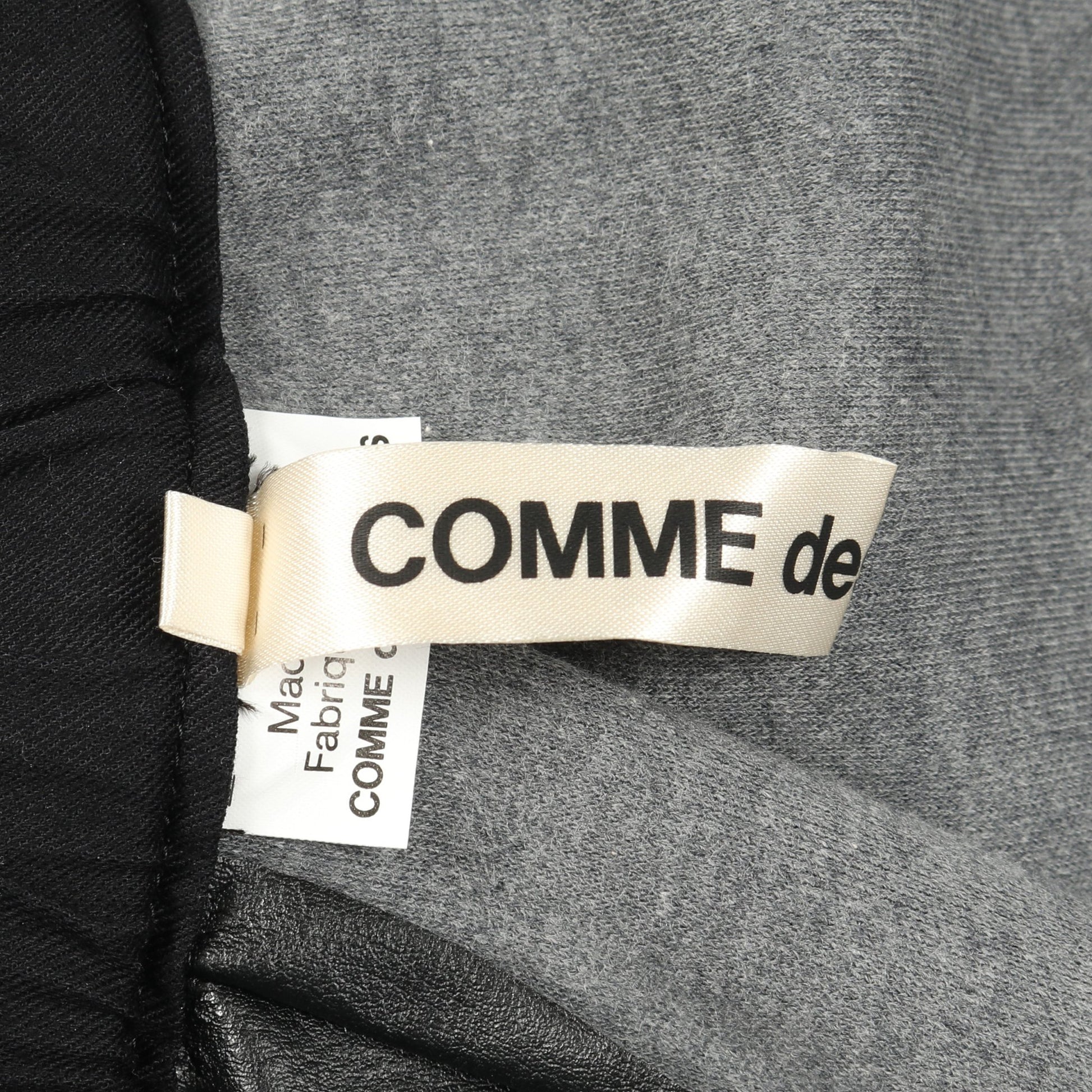 スカート 総柄 ブラック シルバー フェイクレザー コムデギャルソン ボトムス Comme des Garcons