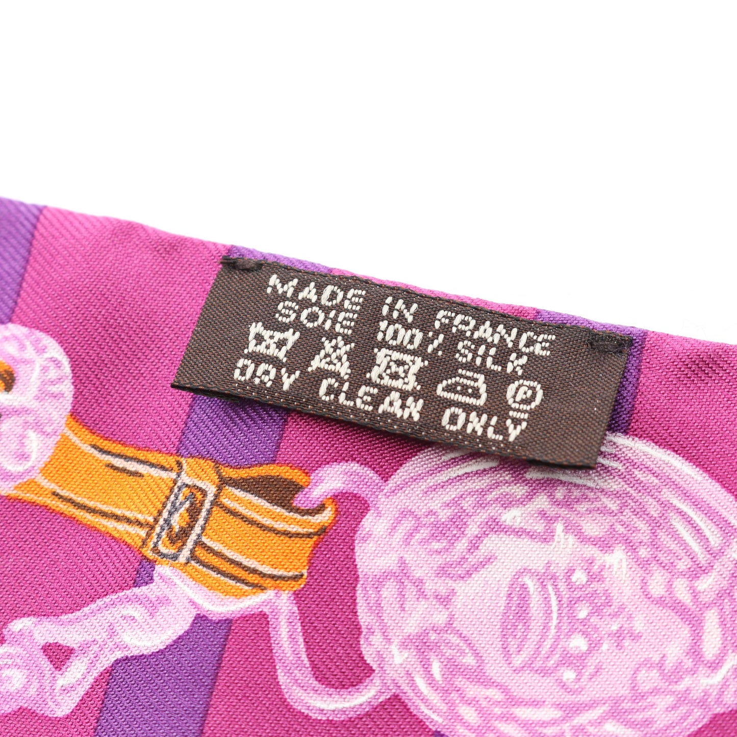 ツイリー BRIDES de GALA リボン スカーフ シルク パープル マルチカラー エルメス 財布・小物 HERMES