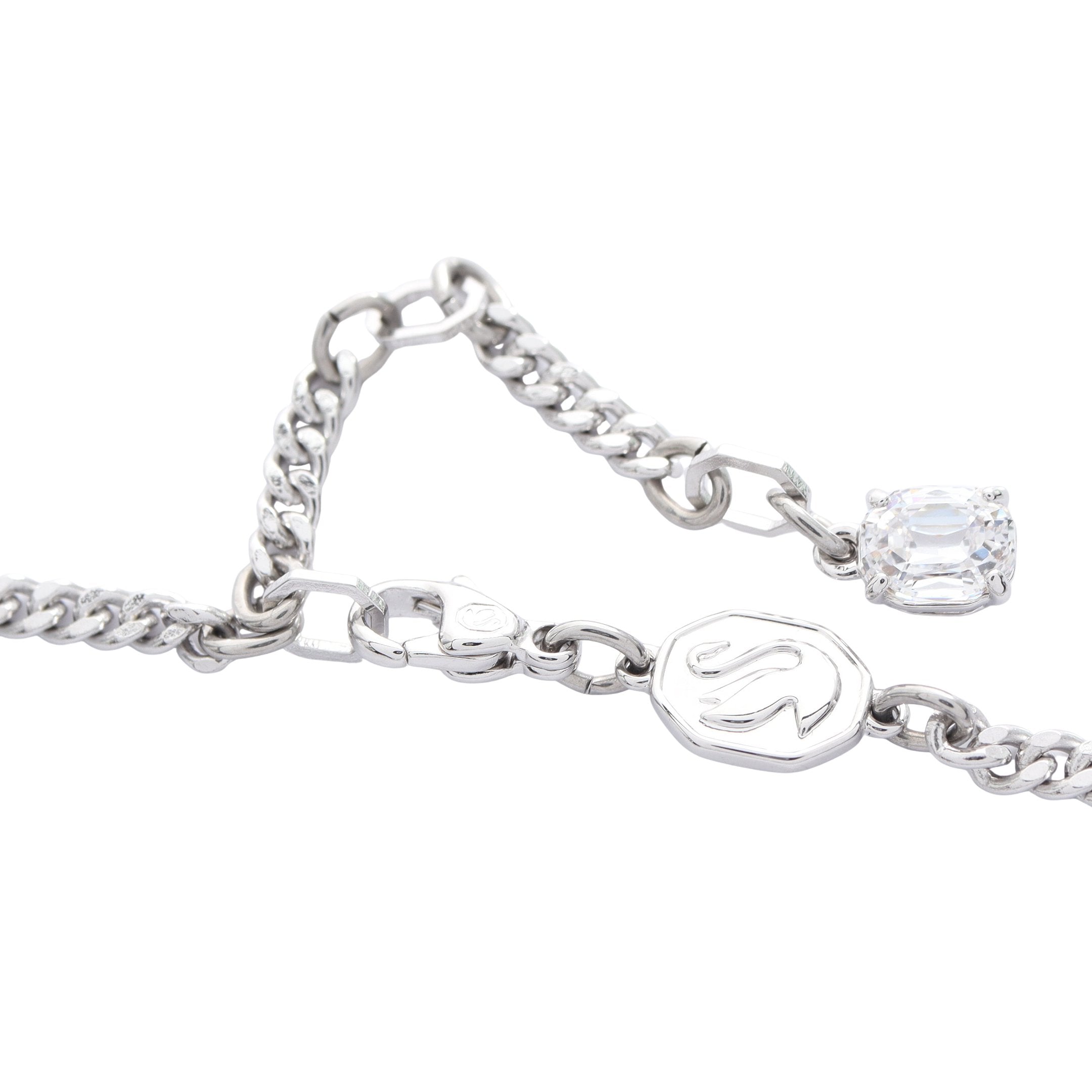 Matrix ハート ブレスレット クリスタル シルバー クリア