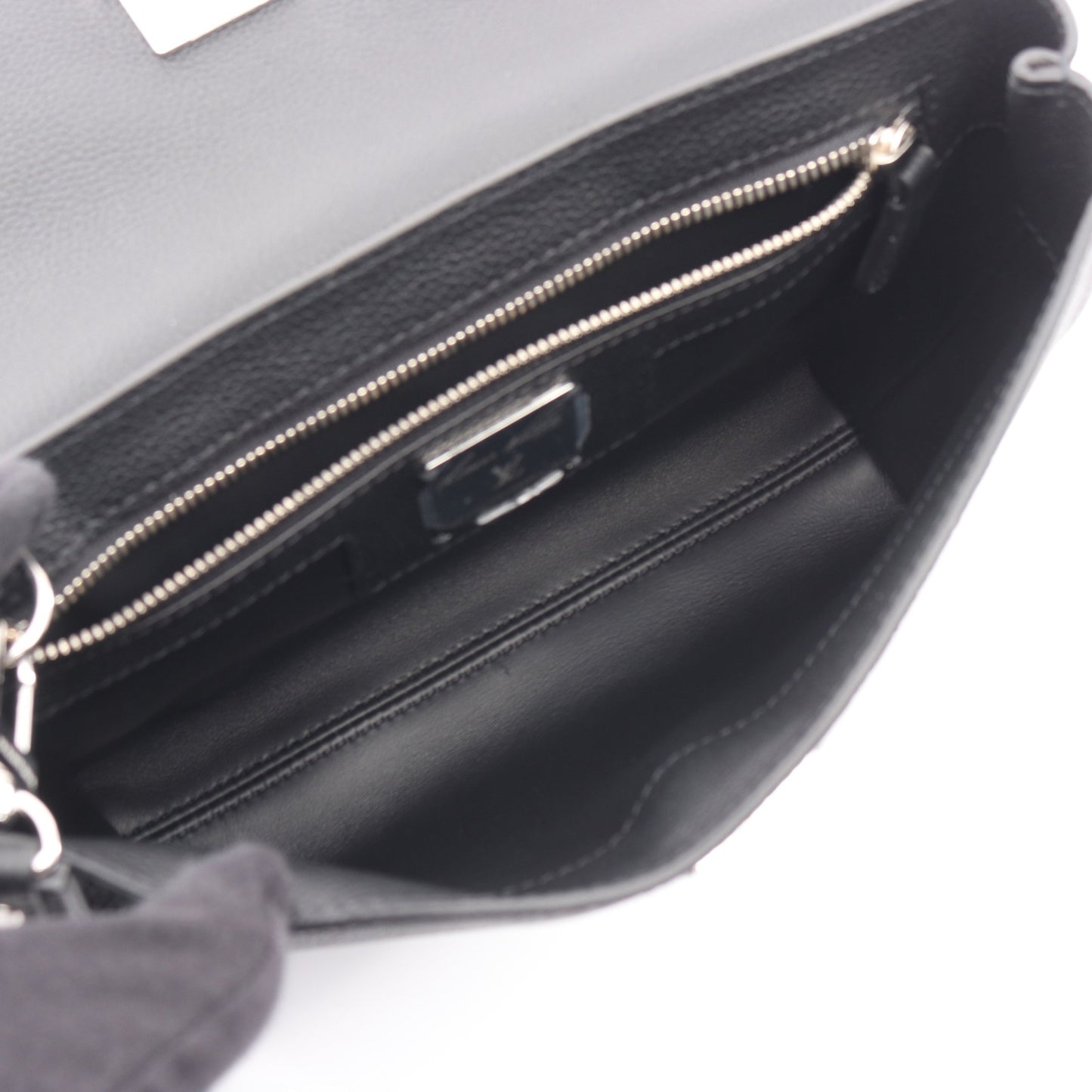 ジョルジュ クラッチバッグ レザー ブラック ルイヴィトン バッグ LOUIS VUITTON