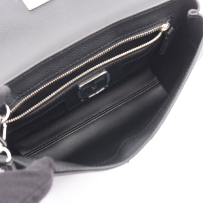 ジョルジュ クラッチバッグ レザー ブラック ルイヴィトン バッグ LOUIS VUITTON