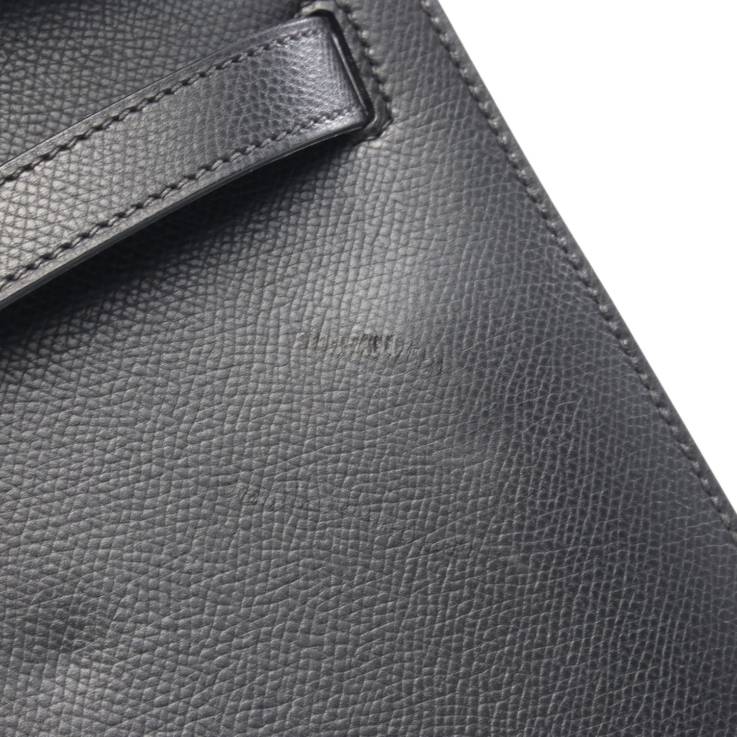 ケリー32 ハンドバッグ クシュベル ブラック シルバー金具 外縫い 2WAY □H刻印 エルメス バッグ HERMES