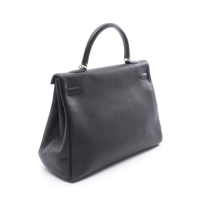 ケリー35 ハンドバッグ トゴ ブラック シルバー金具 内縫い 2WAY □G刻印 エルメス バッグ HERMES