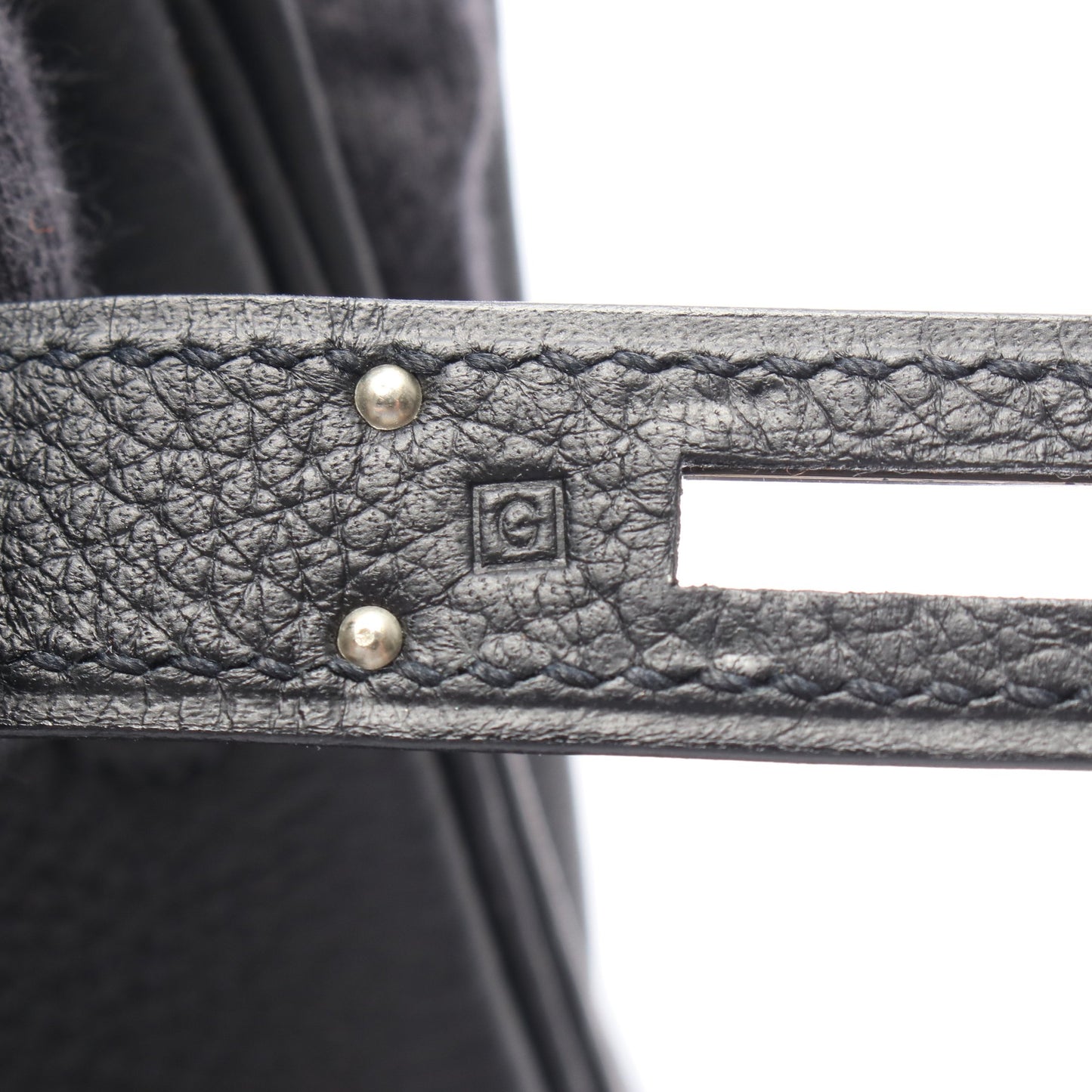 ケリー35 ハンドバッグ トゴ ブラック シルバー金具 内縫い 2WAY □G刻印 エルメス バッグ HERMES