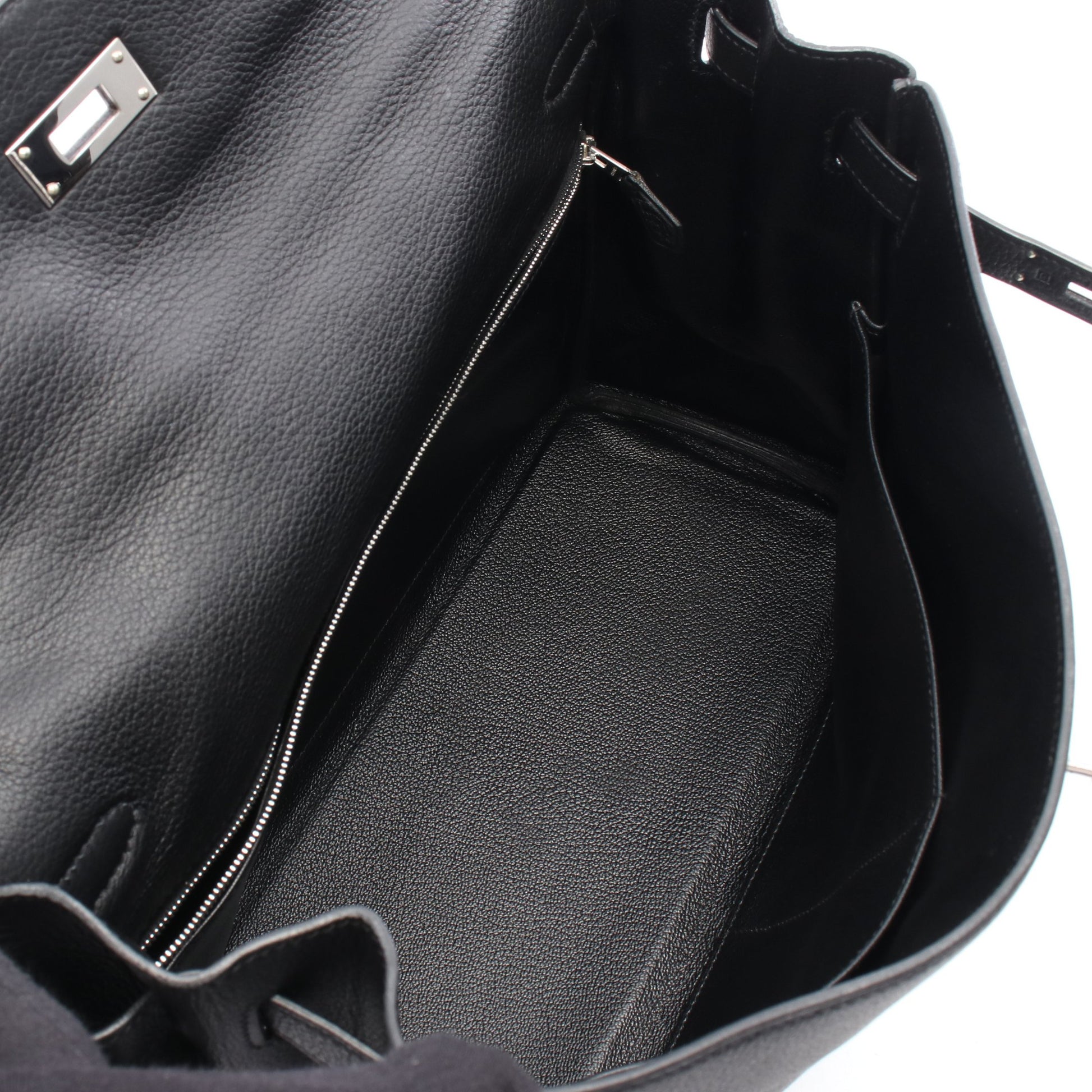 ケリー35 ハンドバッグ トゴ ブラック シルバー金具 内縫い 2WAY □G刻印 エルメス バッグ HERMES