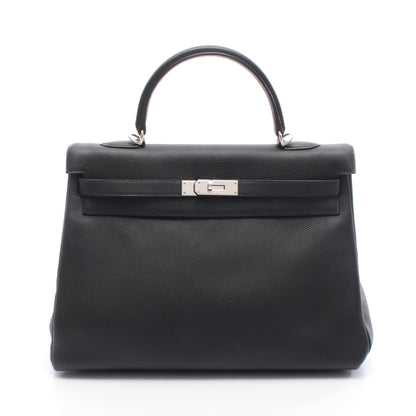 ケリー35 ハンドバッグ トゴ ブラック シルバー金具 内縫い 2WAY □G刻印 エルメス バッグ HERMES