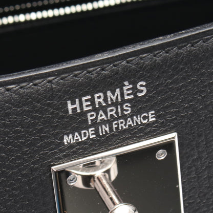 ケリー35 ハンドバッグ トゴ ブラック シルバー金具 内縫い 2WAY □G刻印 エルメス バッグ HERMES