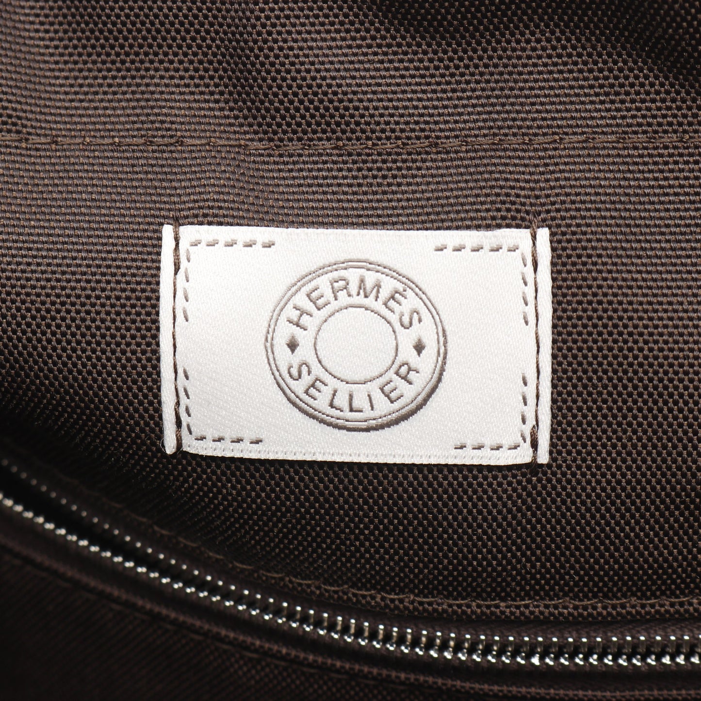 サックドパンサージュ グルーム ハンドバッグ トートバッグ フェルト グレー シルバー金具 2WAY U刻印 エルメス バッグ HERMES