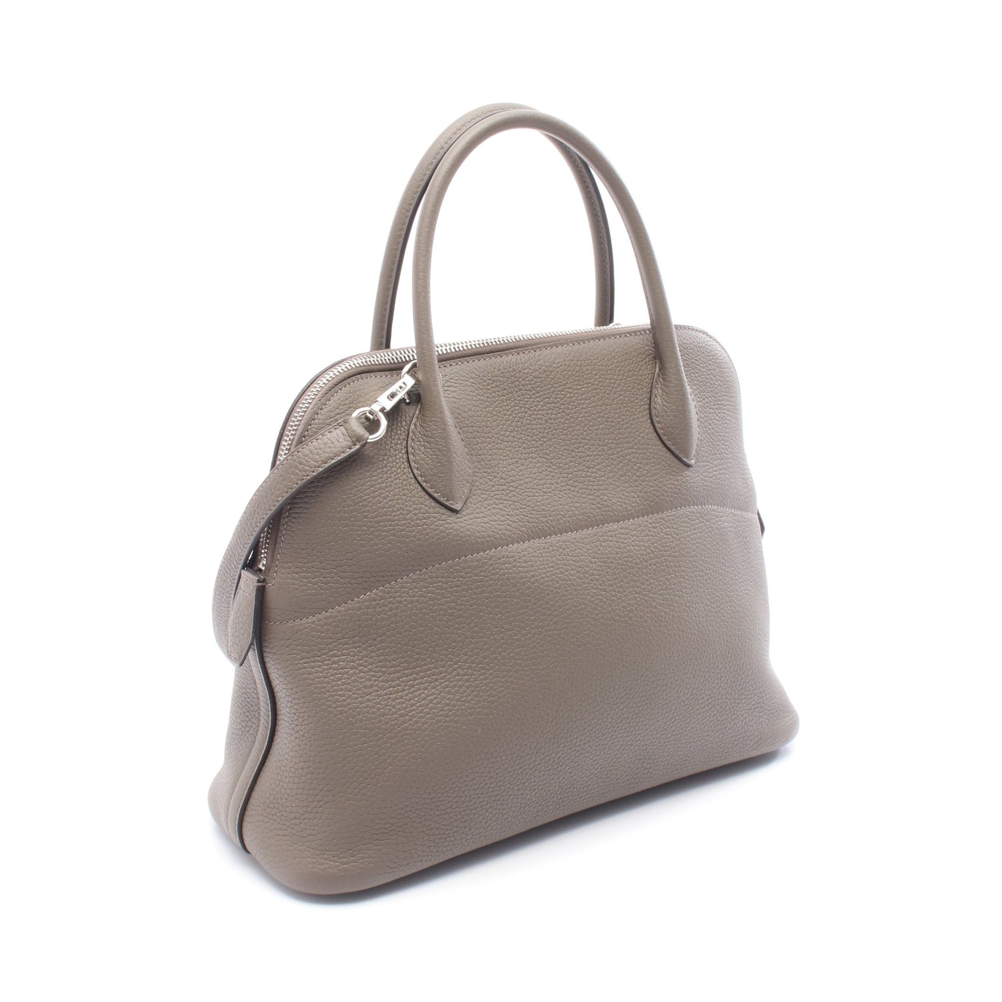 ボリード31 エタン ハンドバッグ トリヨンクレマンス グレーベージュ シルバー金具 2WAY Y刻印 エルメス バッグ HERMES