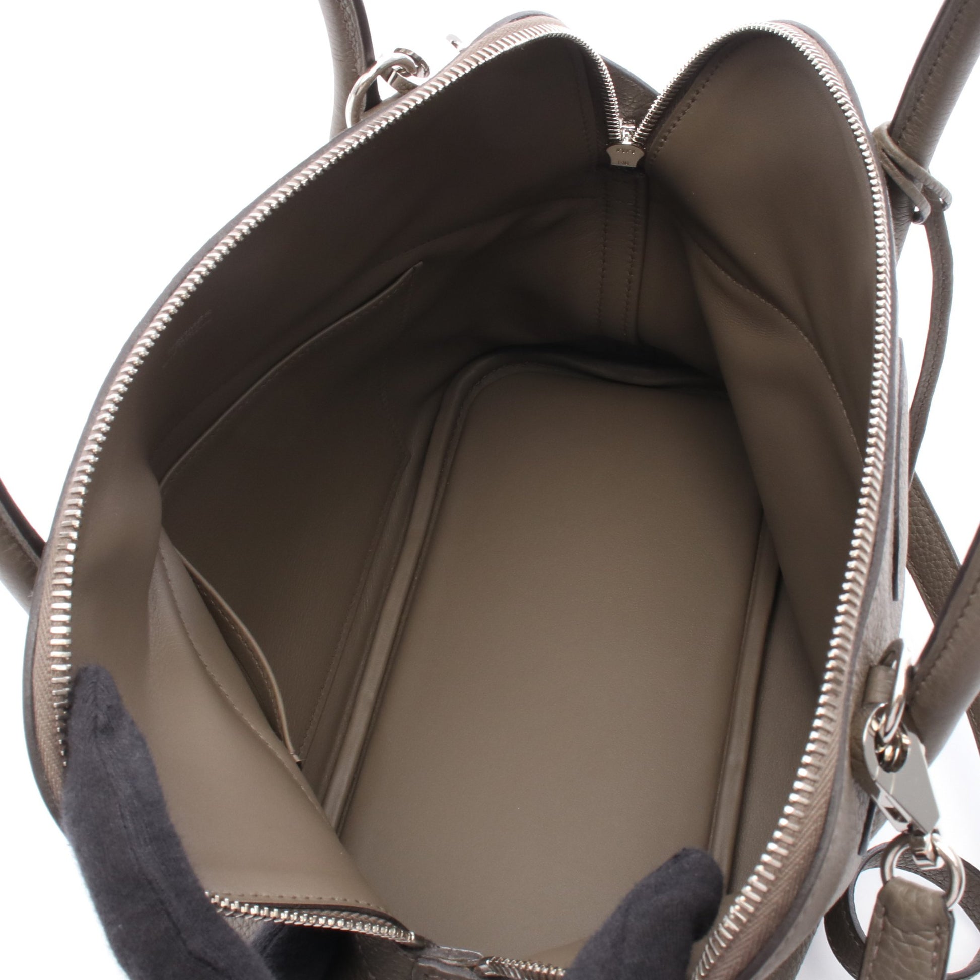 ボリード31 エタン ハンドバッグ トリヨンクレマンス グレーベージュ シルバー金具 2WAY Y刻印 エルメス バッグ HERMES