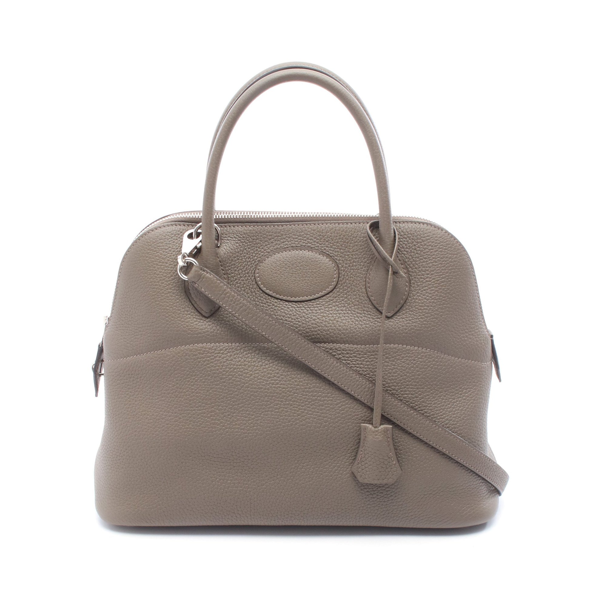 ボリード31 エタン ハンドバッグ トリヨンクレマンス グレーベージュ シルバー金具 2WAY Y刻印 エルメス バッグ HERMES