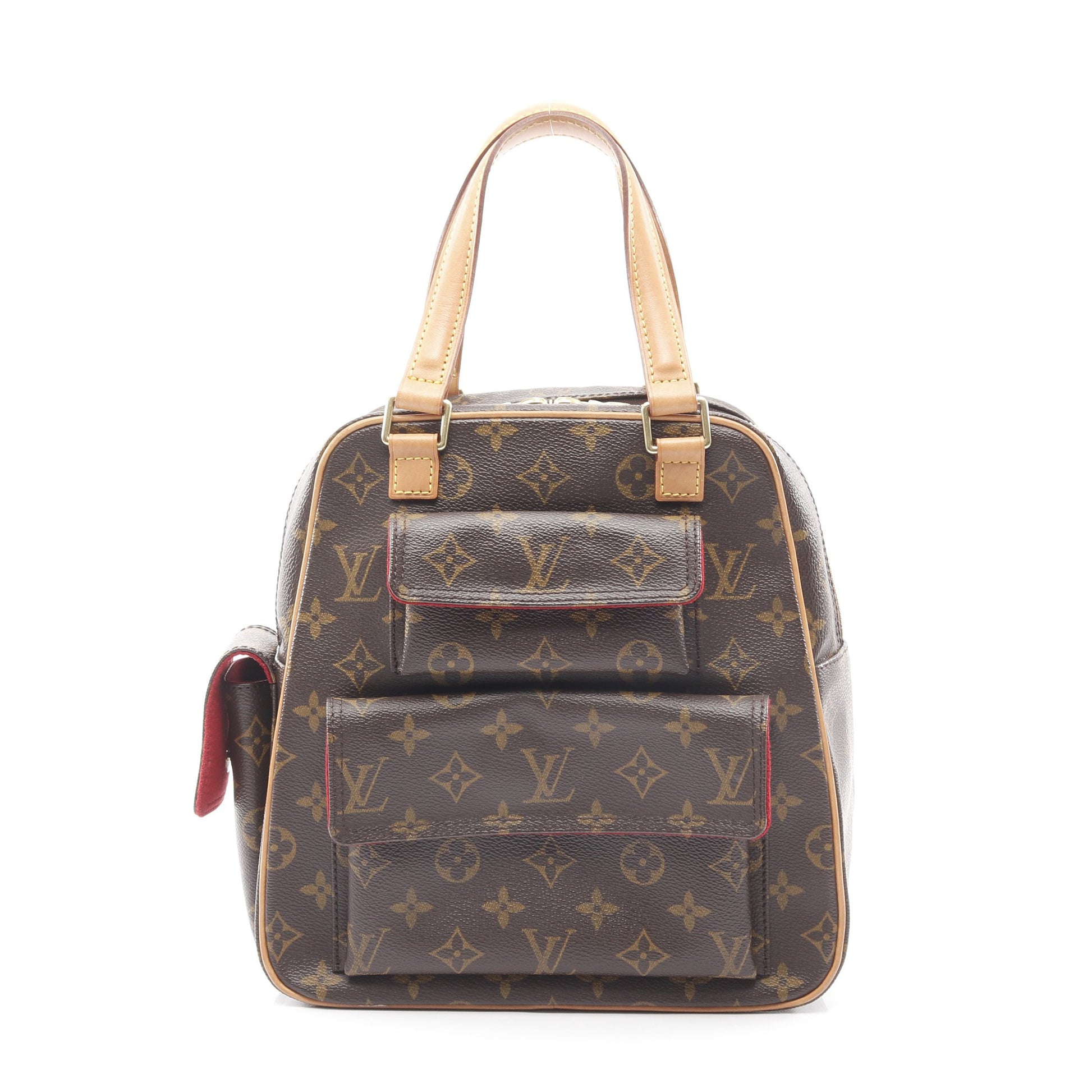 エクサントリシテ モノグラム ハンドバッグ PVC レザー ブラウン ルイヴィトン バッグ LOUIS VUITTON