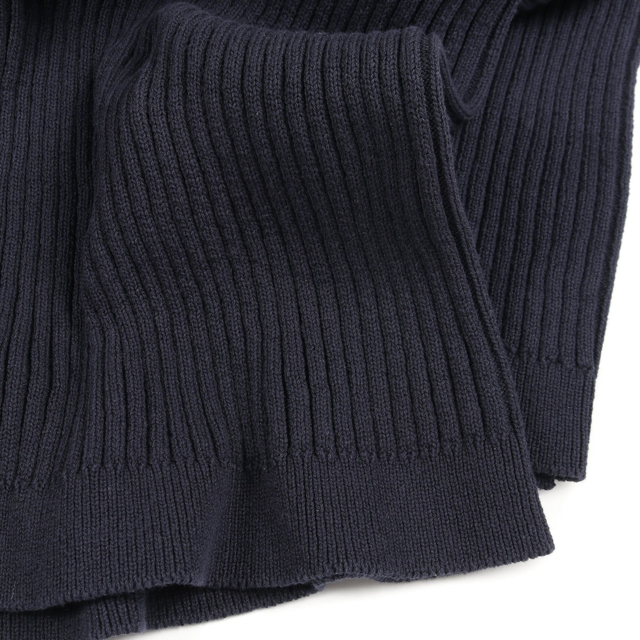 ココマークボタン ニット カーディガン コットン ネイビー シャネル