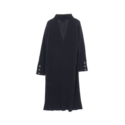 ココマークボタン ニット カーディガン コットン ネイビー シャネル トップス CHANEL