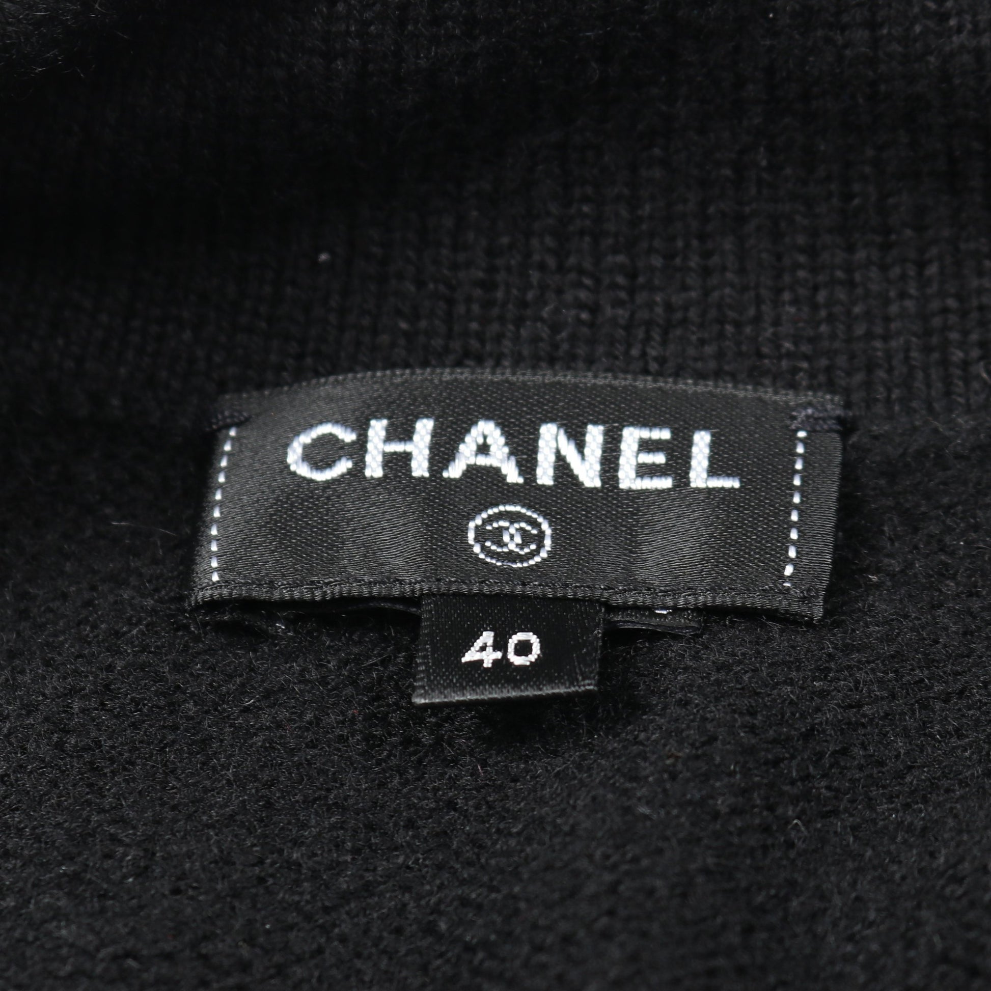 ココマークボタン オープンフロント カーディガン カシミヤ ブラック シャネル トップス CHANEL