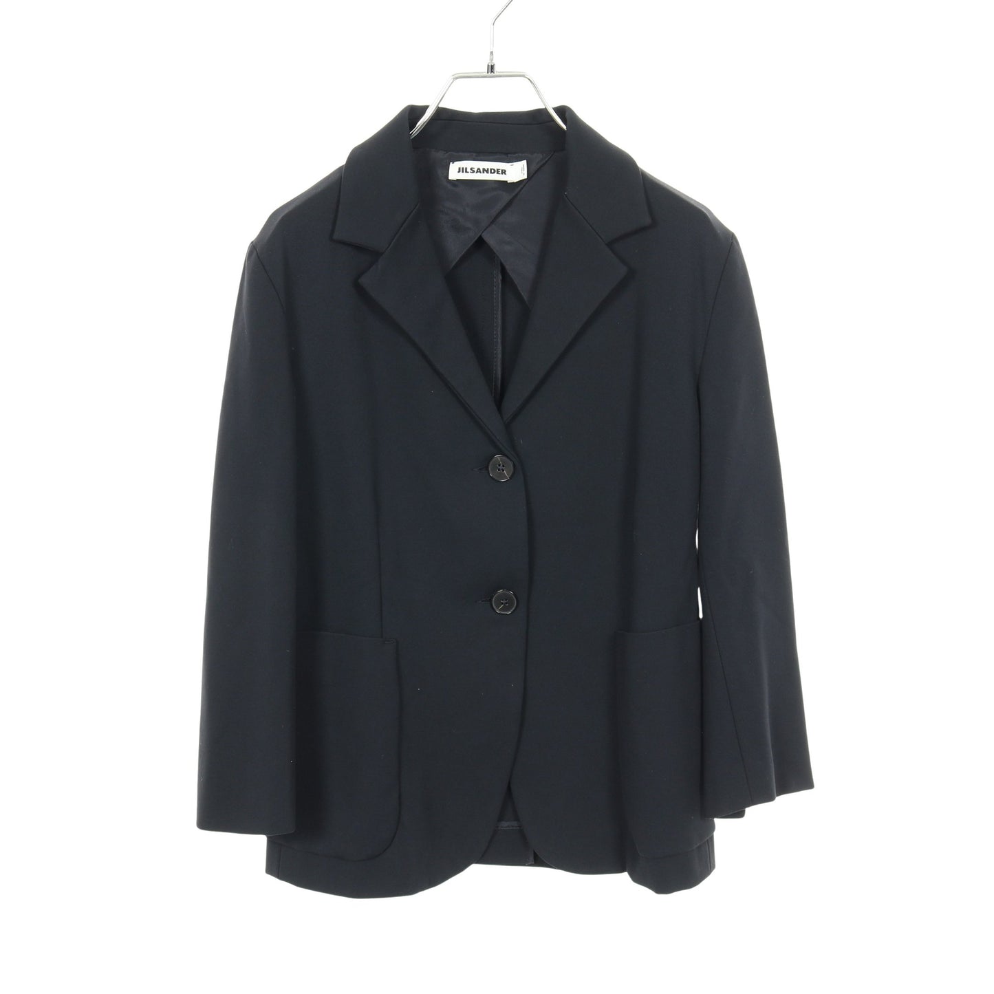 テーラードジャケット レーヨン ネイビー ジルサンダー アウター JIL SANDER