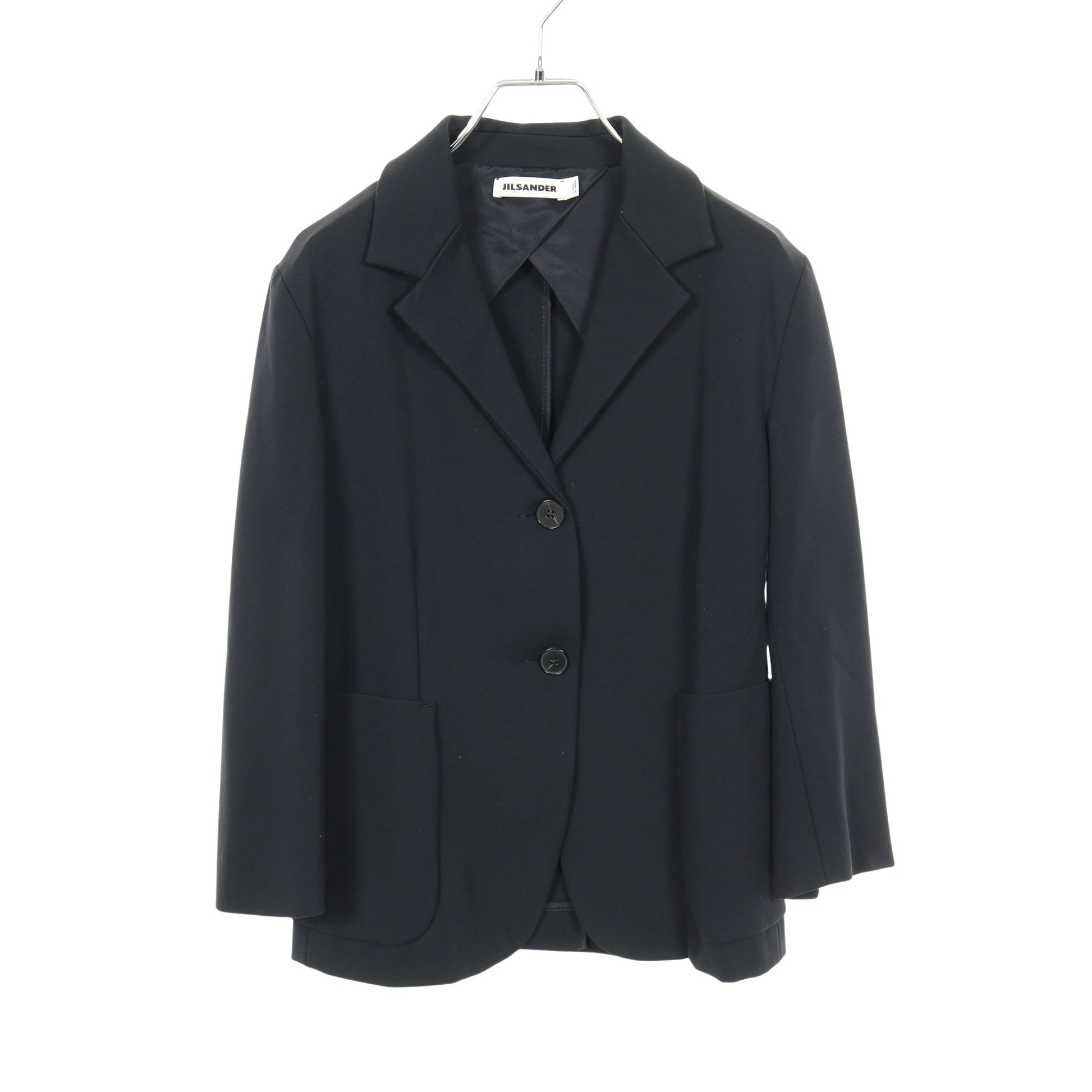 テーラードジャケット レーヨン ネイビー ジルサンダー アウター JIL SANDER