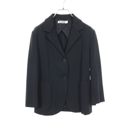テーラードジャケット レーヨン ネイビー ジルサンダー アウター JIL SANDER