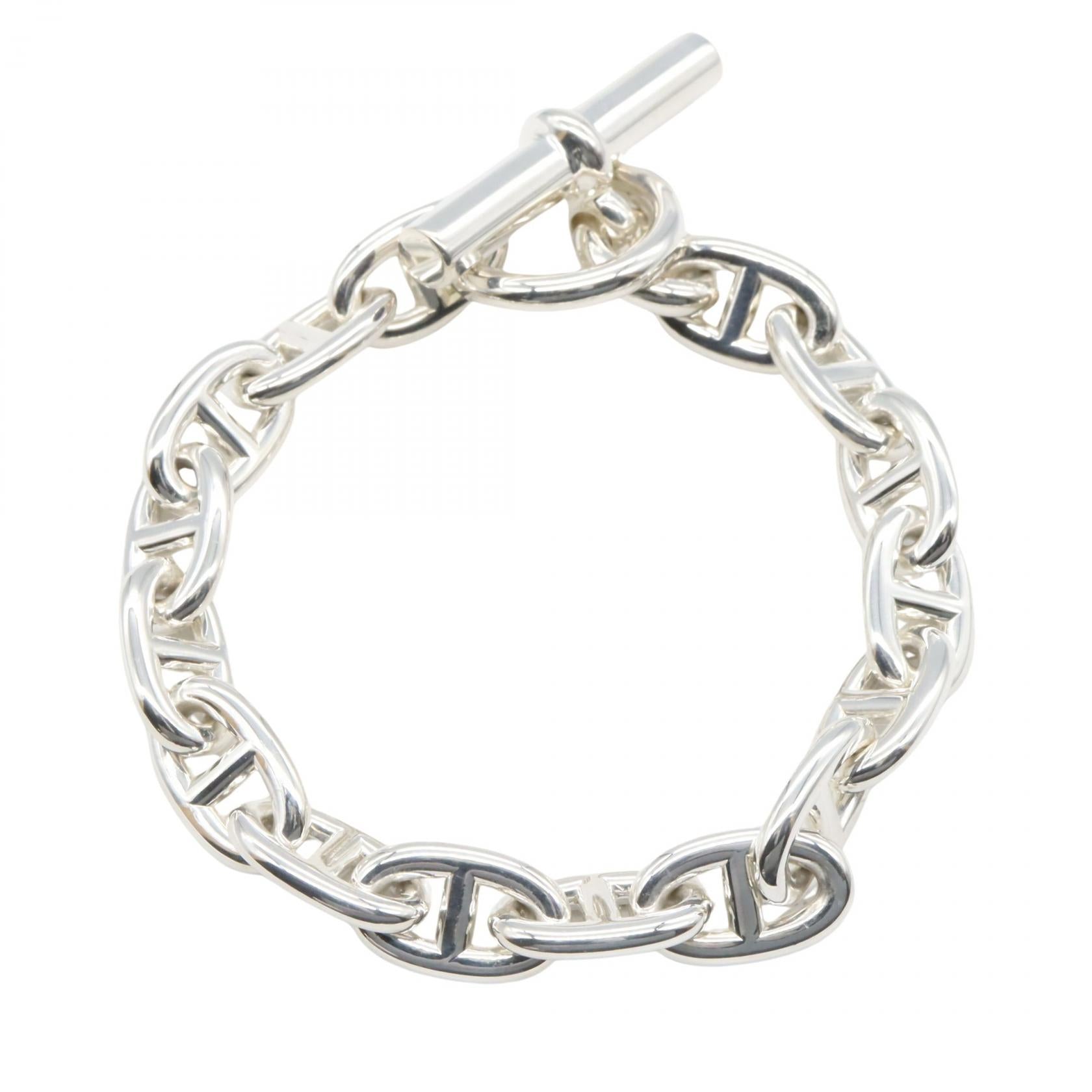 シェーヌダンクル MM 16コマ ブレスレット ブレスレット SV925 シルバー エルメス アクセサリー HERMES