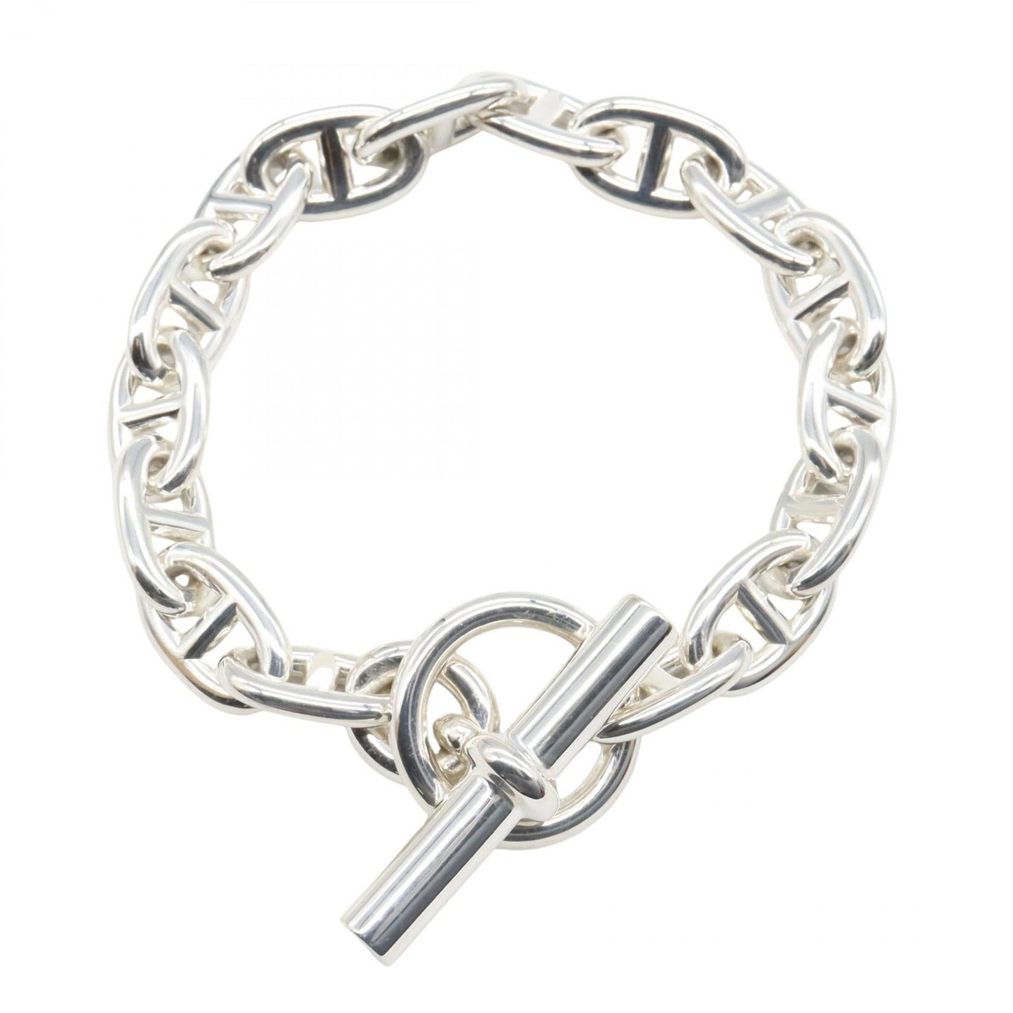 シェーヌダンクル MM 16コマ ブレスレット ブレスレット SV925 シルバー エルメス アクセサリー HERMES