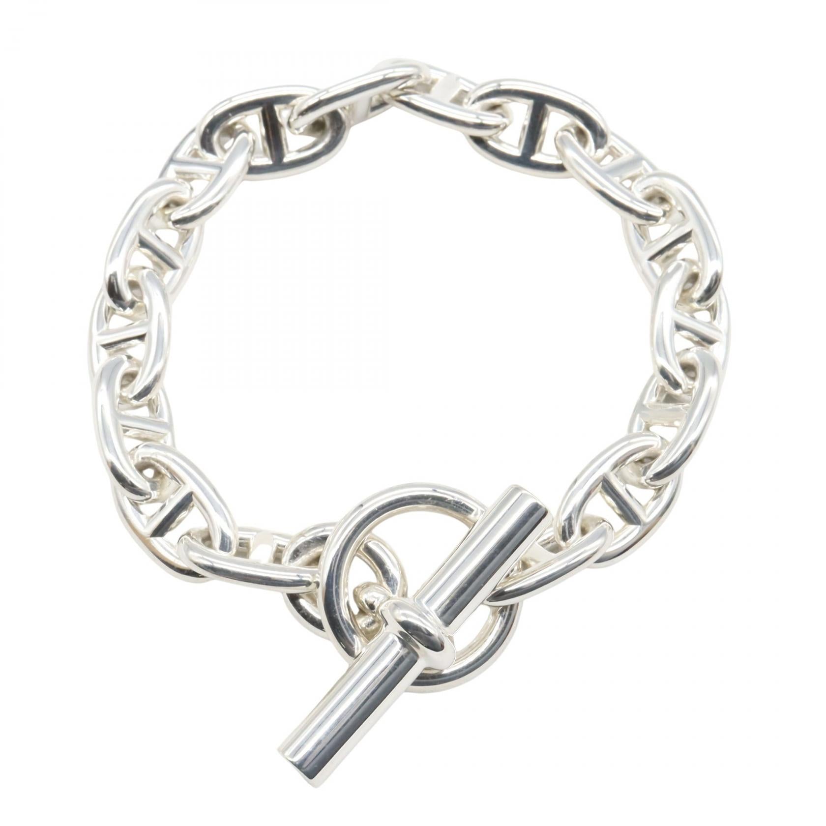 シェーヌダンクル MM 16コマ ブレスレット ブレスレット SV925 シルバー エルメス アクセサリー HERMES
