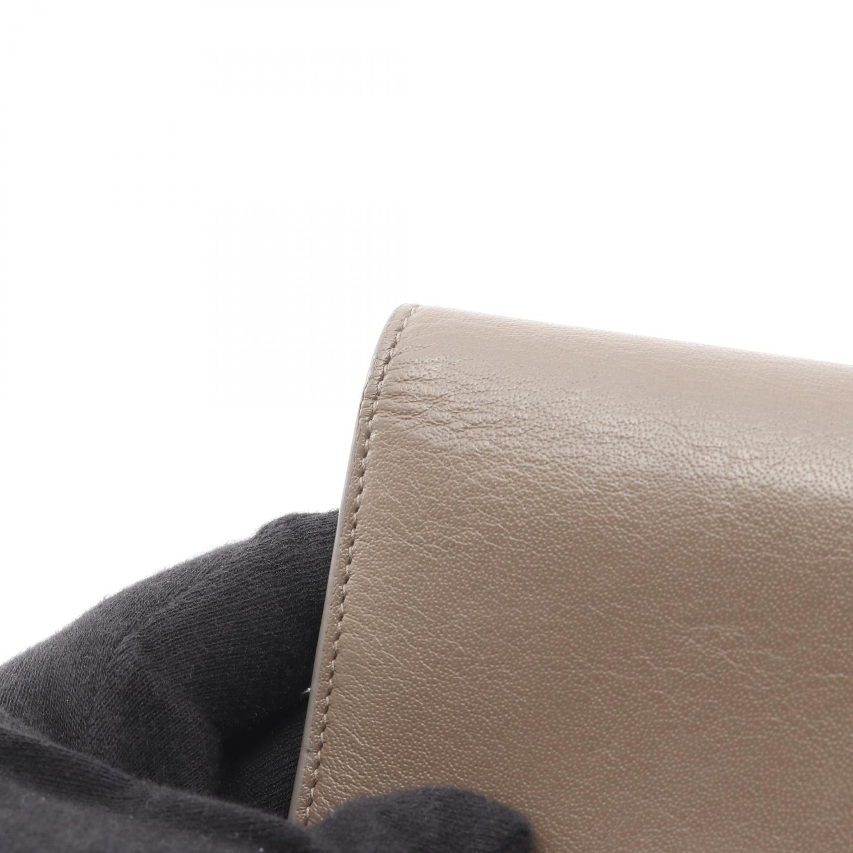 ペーパー 二つ折り長財布 レザー グレーブラウン バレンシアガ 財布・小物 BALENCIAGA
