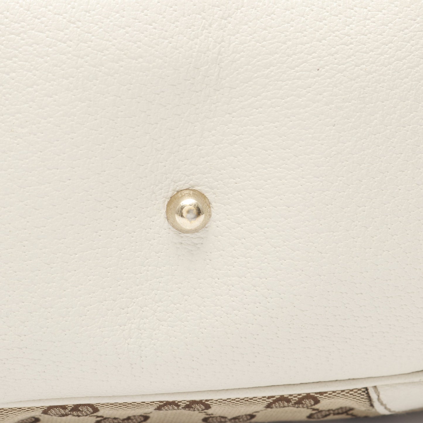 バンブー ホースビット GGキャンバス ハンドバッグ トートバッグ キャンバス レザー ベージュ オフホワイト グッチ バッグ GUCCI