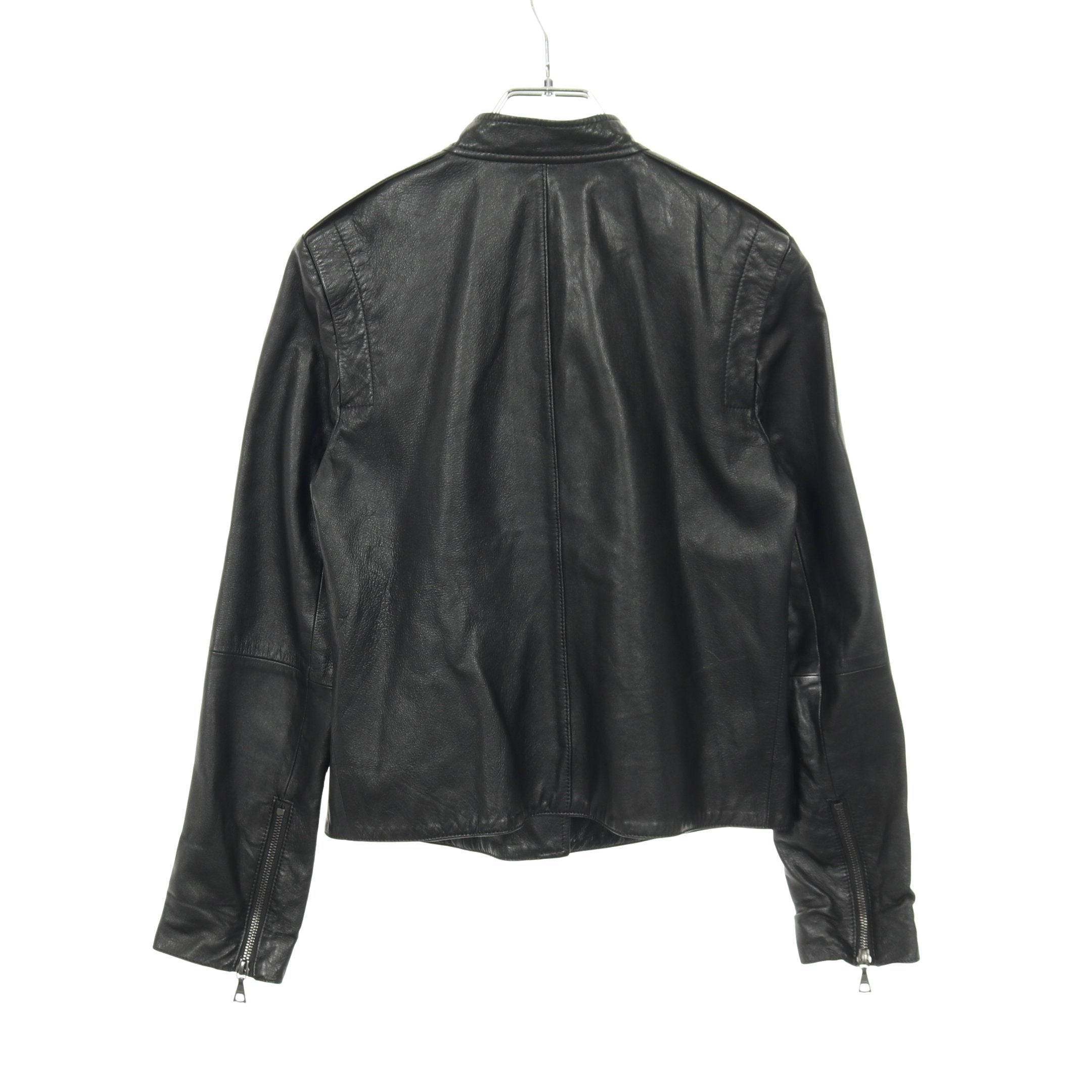シングルライダースジャケット ブルゾン レザー ブラック セオリー – RECLO