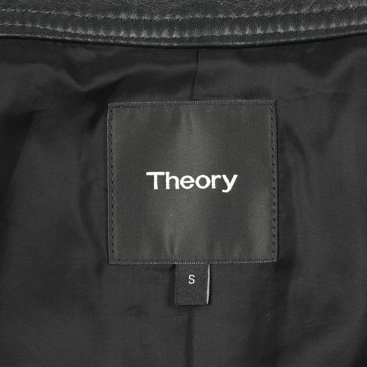 シングルライダースジャケット ブルゾン レザー ブラック セオリー アウター theory
