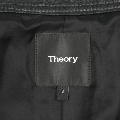 シングルライダースジャケット ブルゾン レザー ブラック セオリー アウター theory