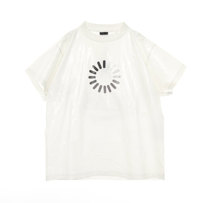 LOADING ERROR MISPLACED Tシャツ クルーネック 半袖 コットン オフホワイト ラミネート加工 バレンシアガ トップス BALENCIAGA