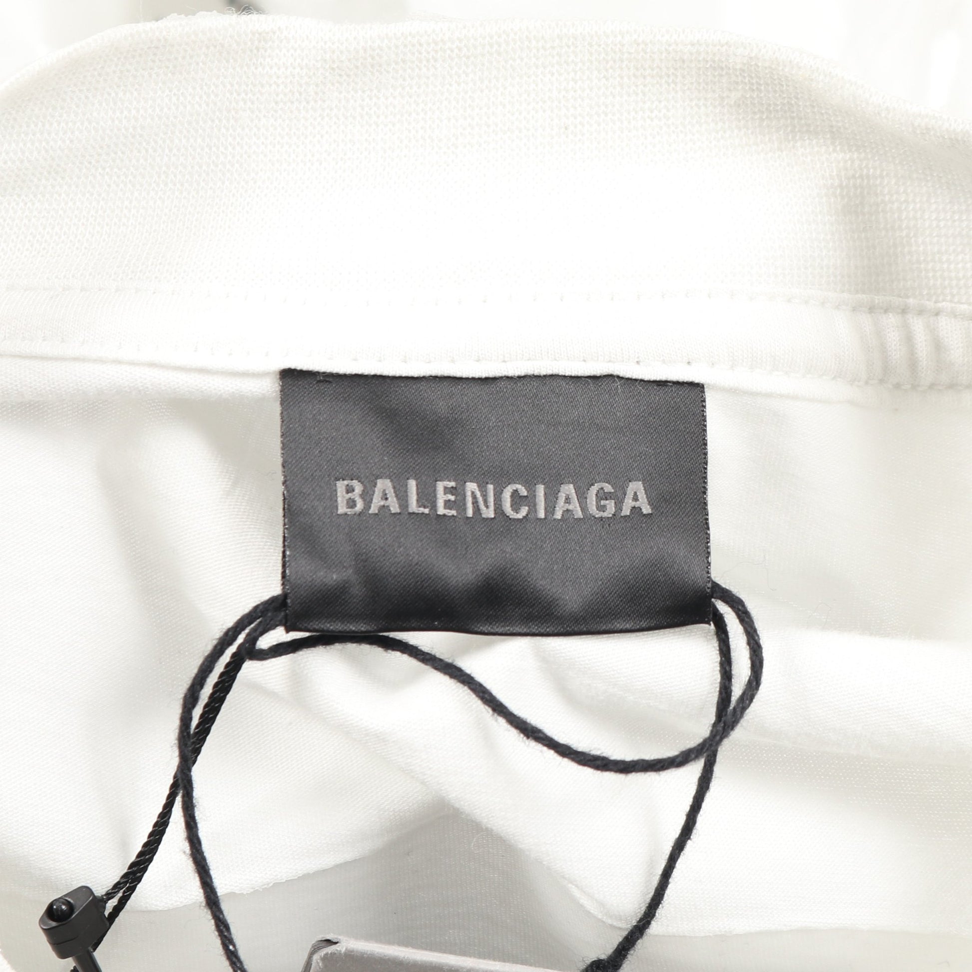 LOADING ERROR MISPLACED Tシャツ クルーネック 半袖 コットン オフホワイト ラミネート加工 バレンシアガ トップス BALENCIAGA