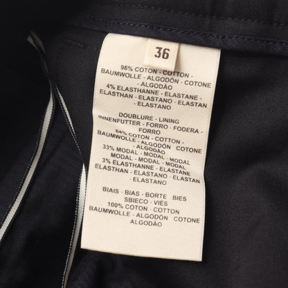 ワイドパンツ コットン ブラック エルメス ボトムス HERMES