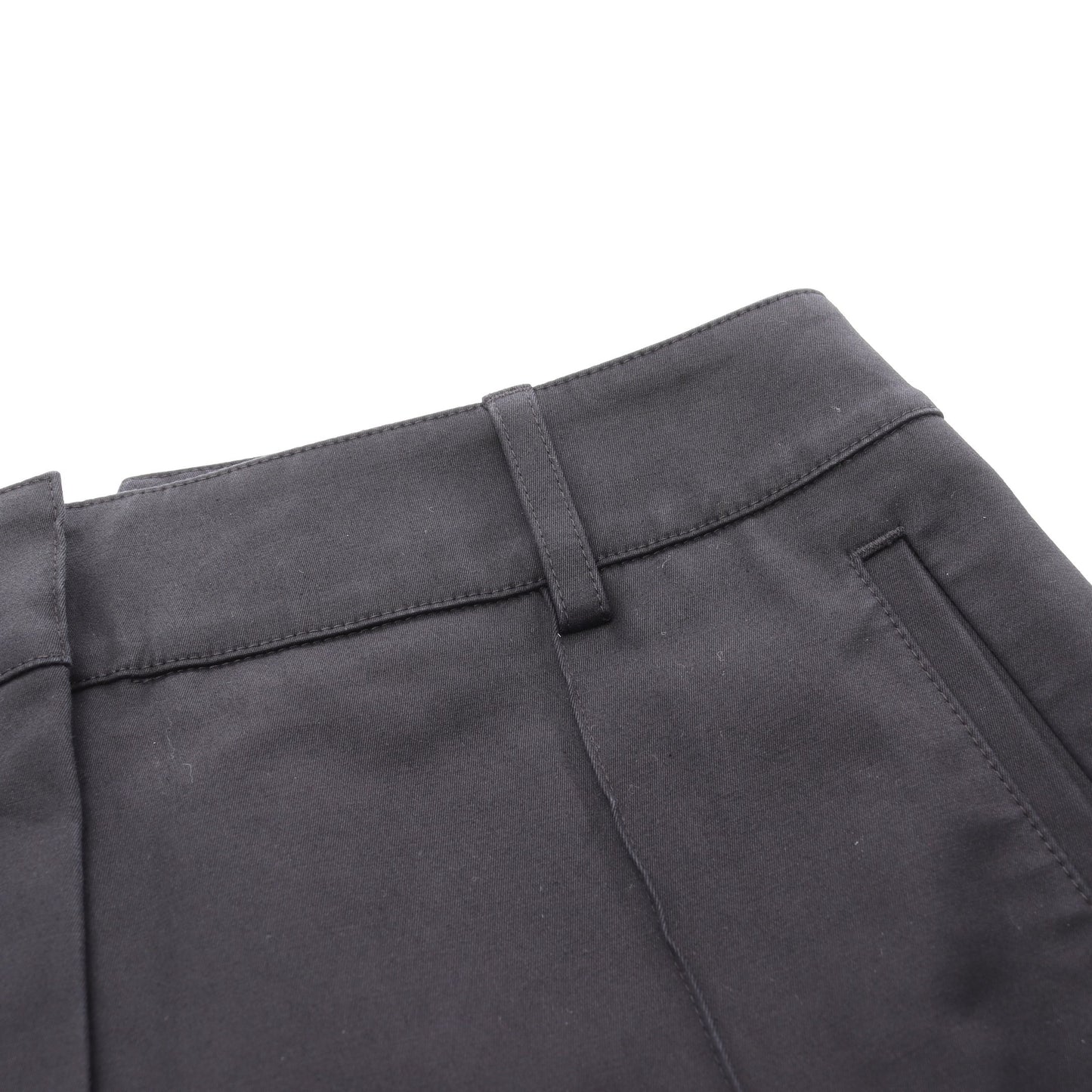 ワイドパンツ コットン ブラック エルメス ボトムス HERMES