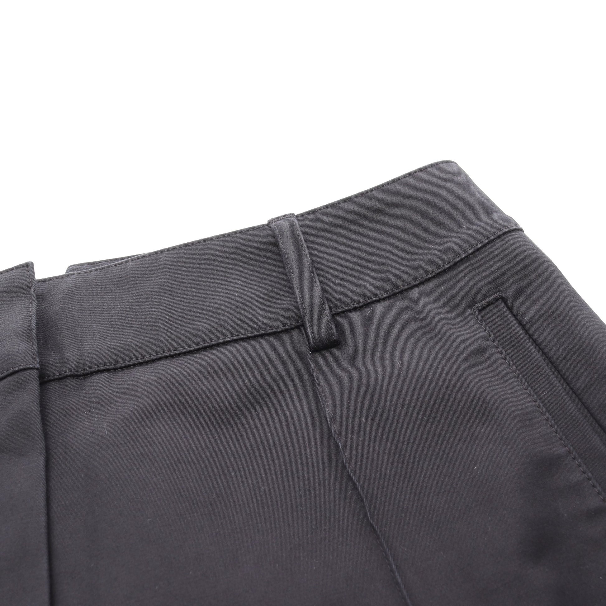 ワイドパンツ コットン ブラック エルメス ボトムス HERMES