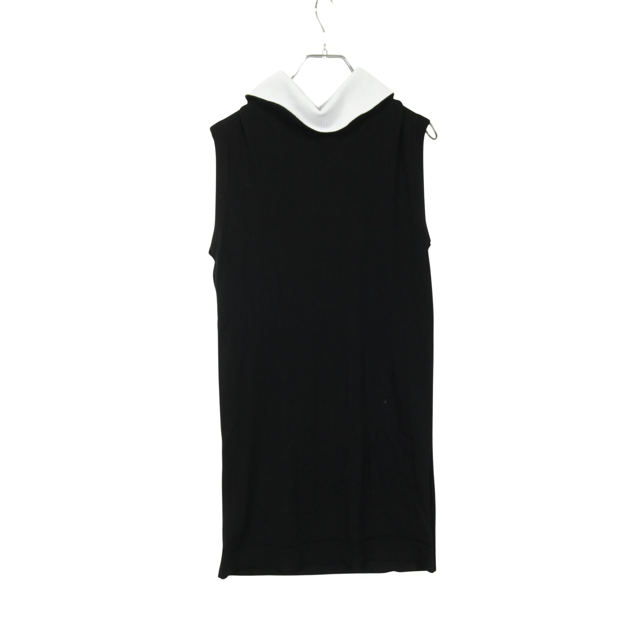 ニットワンピース ウール ブラック ホワイト 襟付き ルイヴィトン – RECLO