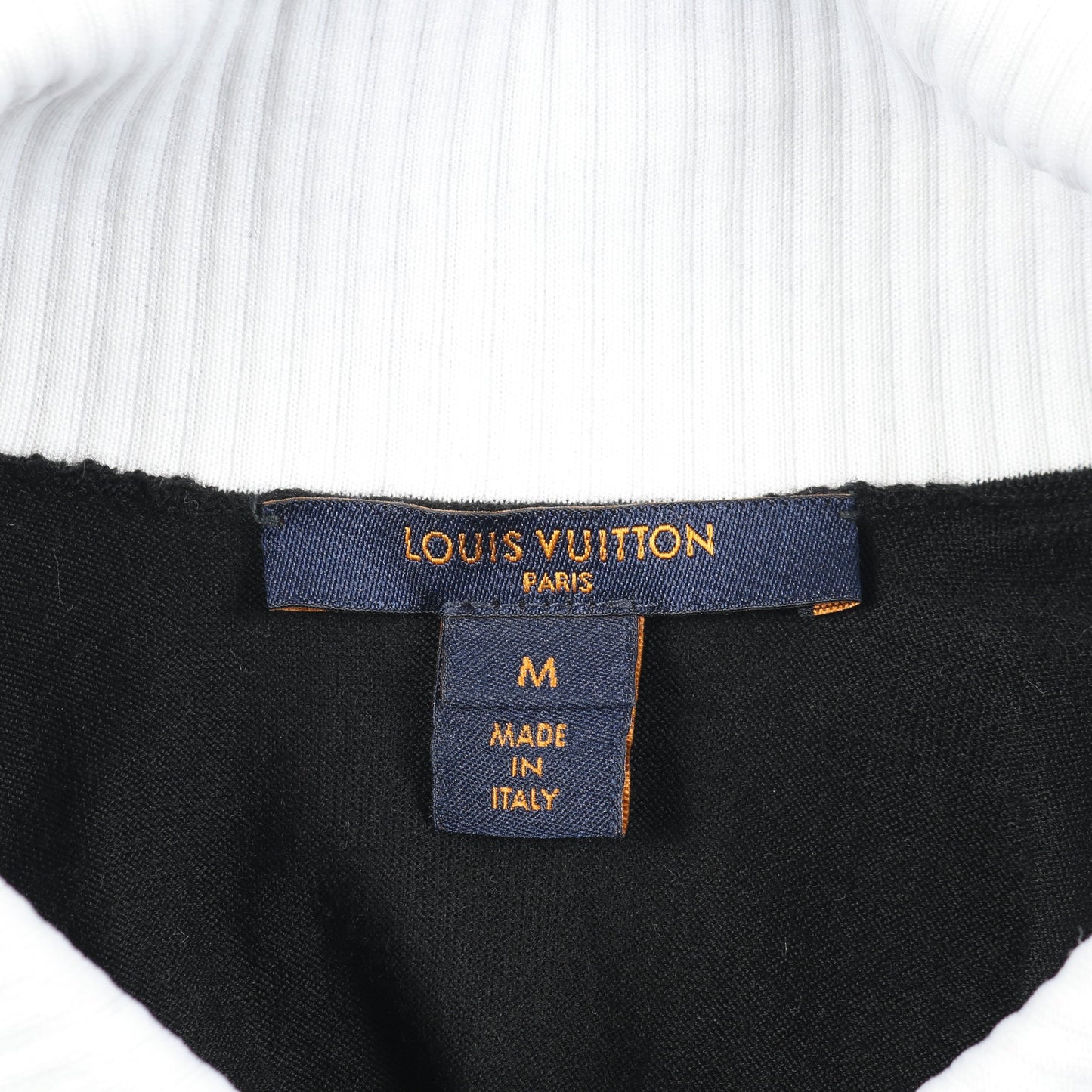 ニットワンピース ウール ブラック ホワイト 襟付き ルイヴィトン ワンピース LOUIS VUITTON