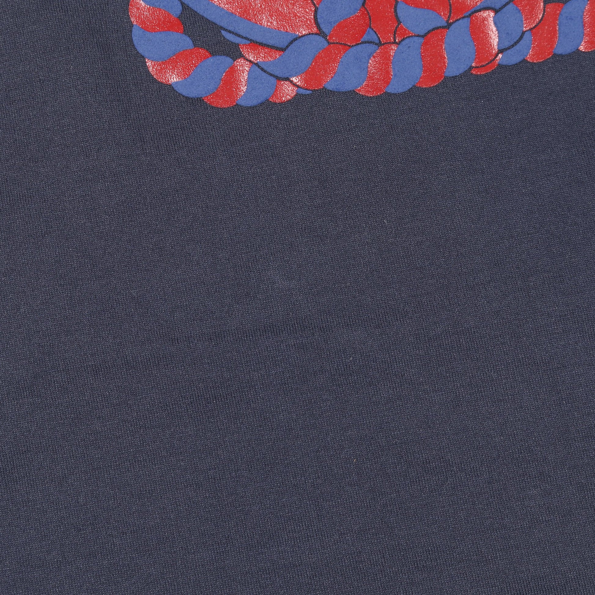 カノエ Tシャツ モックネック 半袖 コットン ネイビー レッド エルメス トップス HERMES
